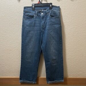 Levi Blue Denim Capris  - Classic Straight Fit size 27